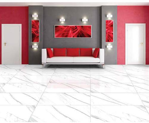 Polished Ceramic Glossy Floor Tiles, Shape : Square