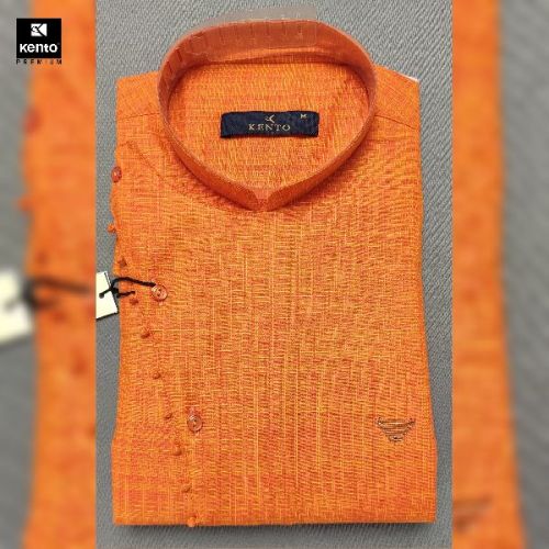 Printed Ethnic Plain Shirts, Size : M, XL, XXL