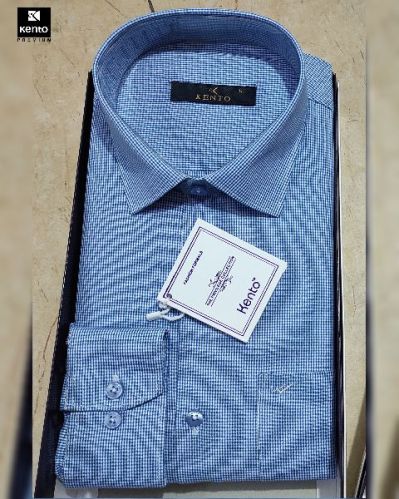 Formal Pin Check Shirts, Size : XL, XXL, XXXL