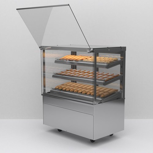 SS Pastry Display Counter, Color : SLIVER, GREY