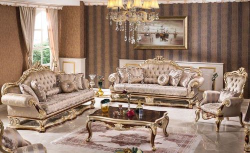 Polished Wooden Carved Sofa Set, For Home, Hotel, Feature : High Strength, Perfect Shape