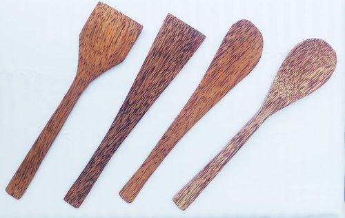 Polished Coconut Shell Cutlery, For Kitchen Use, Color : Brown