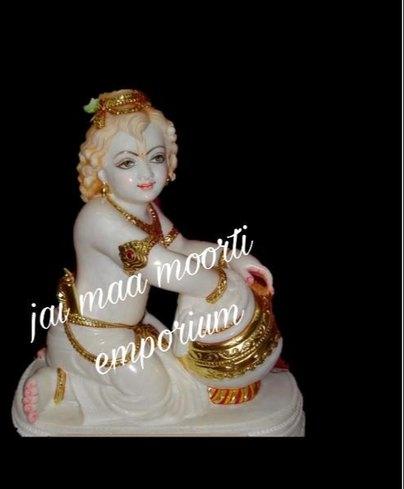 Painted Marble Bal Gopal Statue, For Home