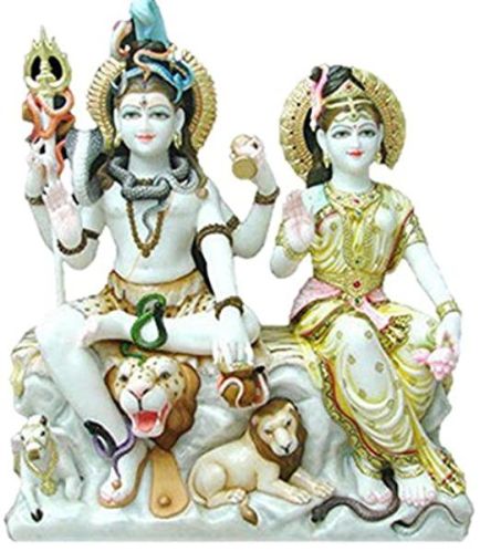 Marble Gauri Shankar Statue