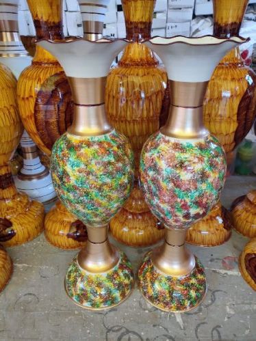 Polished Decorative Metal Flower Pot, Style : Modern