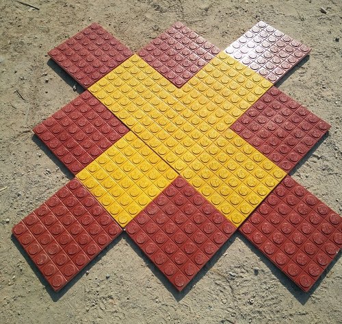 Cement Outdoor Chequered Tiles, For Flooring Use, Size : Standard