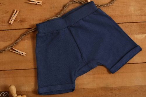 Organic Cotton Blue Girls Shorts