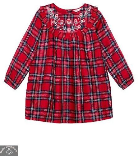 Budding Bees Cotton Embroidered Girls Top