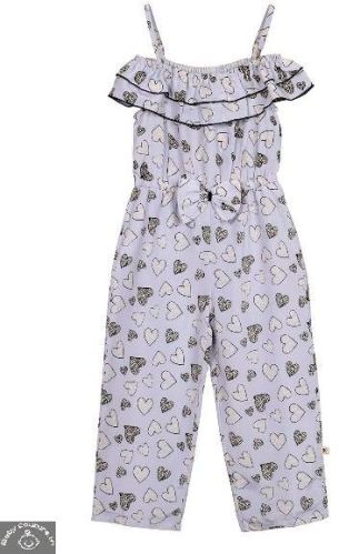 Cotton Full-Length Jumpsuit, Color : Blue