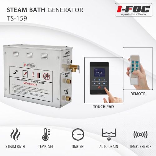 Steam Bath Generators With Touchpad Control Panel ( 4.5 To 24 kW )