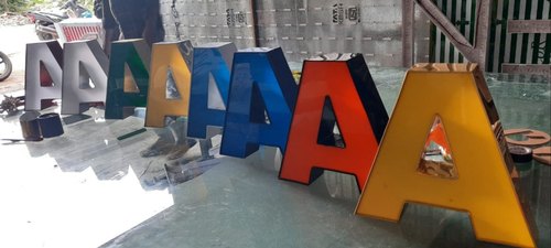 Rectangular 3D Acrylic Letters