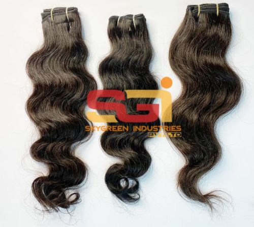 SGI Natural Wavy Weft Hair, For Parlour, Personal, Length : 8-30 INCHES