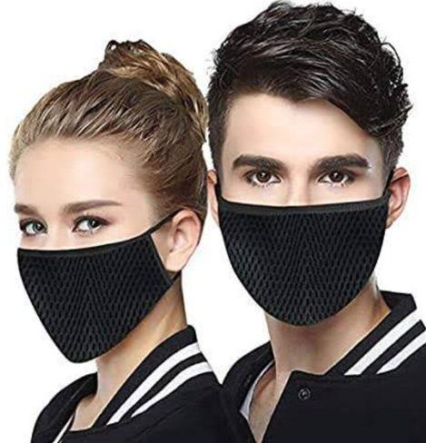 MyKare Cotton Face Mask, Color : Black