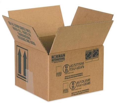 Panipat Packers Rectangular Kraft Paper Printed Corrugated Box, For Packaging