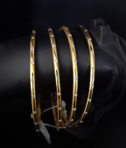 Gold Polish Traditional Bangles, Occasion : Wedding Wear