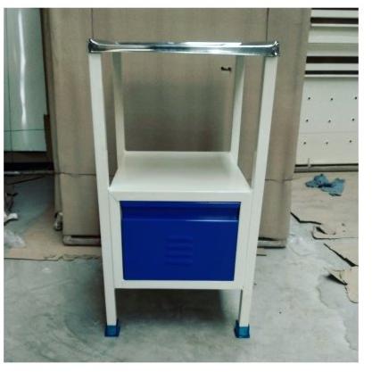 Square Mild Steel Hospital Bedside Locker