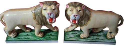 Polished Marble Lion Statue, For Dust Resistance, Shiny, Packaging Type : Carton Box