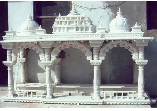 Polished White Marble Temple, Size : 4 Feet