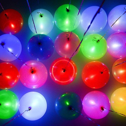 Homecute LED Balloons, Size : 16 Cm X 16 Cm X 2 Cm