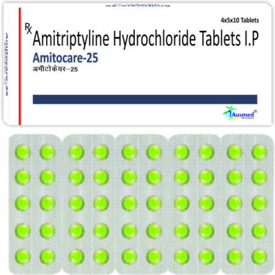 Amitriptyline Hydrochloride Tablets, Packaging Type : Strip