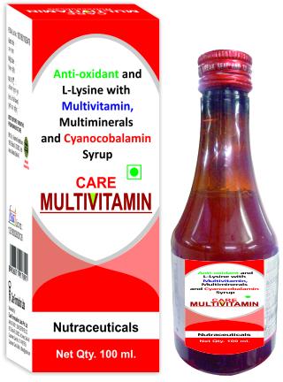 Antioxidant and L-Lysine With Multivitamin Multimineral and Cyanocobalamin Syrup