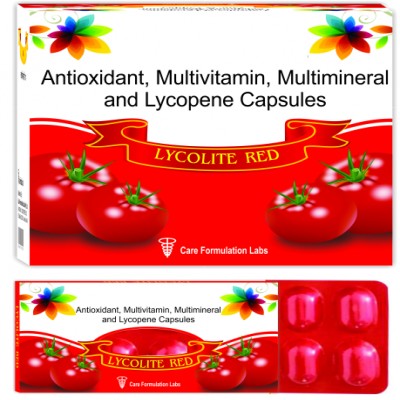 Antioxidant Multivitamin Multimineral and Lycopene Capsules, Packaging Type : Strip