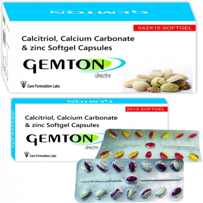 Calcitriol Calcium Carbonate and Zinc Softgel Capsules