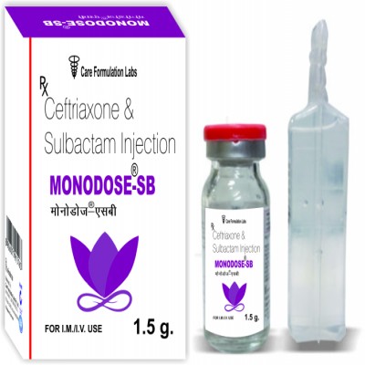 Ceftriaxone and Sulbactam Injection, Packaging Type : Vial