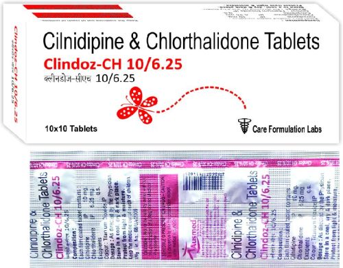 Cilnidipine and Chlorthalidone Tablets, Packaging Type : Strip