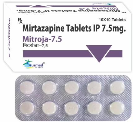 Mirtazapine Tablets, Packaging Type : Strip