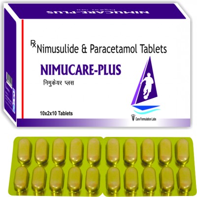 Nimesulide and Paracetamol Tablets, Packaging Type : Strip