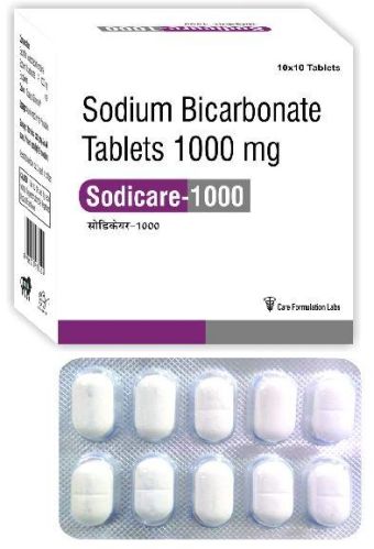 Sodium Bicarbonate Tablets, Packaging Type : Strip