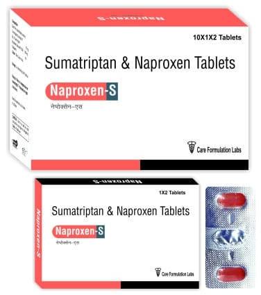 Sumatriptan and Naproxen Tablets, Packaging Type : Strip