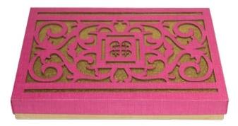 Cardboard Rectangular Dry Fruit Box, Color : Pink