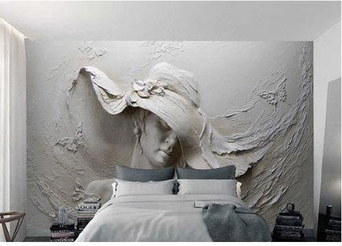 PVC Printed 3D Wall Mural, Style : Modern