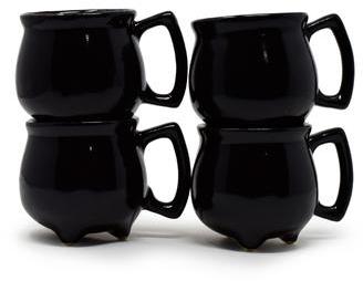 Cauldron Shape Cups, For Home Or Office Use, Color : Black, Brown