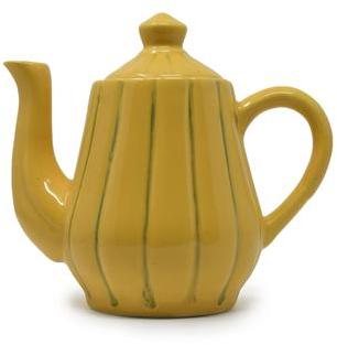 Ceramic Teapot, Color : White, Yellow, Orange