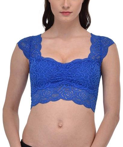 Ladies Floral Lace Crop Blouse, Size : M, XL