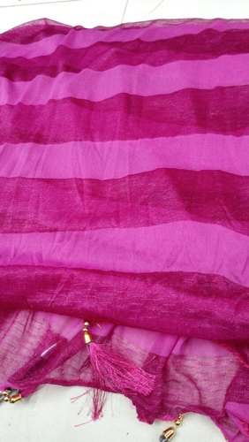 Daina Duptta Lycra Fancy Zebra Dupatta, Pattern : Striped (Patta)