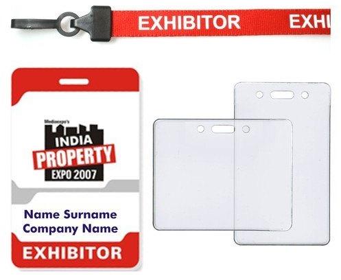 Printed Plastic Exhibitor Card, Shape : Rectangular