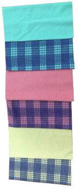 Check Printed Pique Knit Fabric, Width : 44 Inch