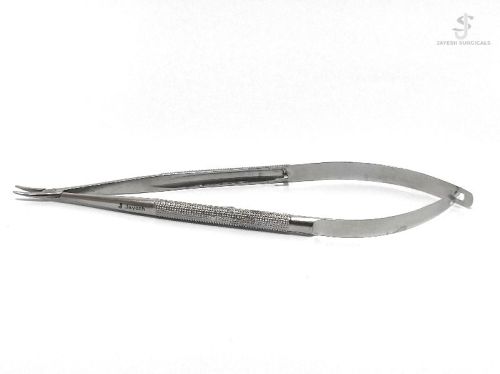 Polished Stainless Steel Curved Micro Needle Holder, For Clinic, Hospital, Feature : Good Quality