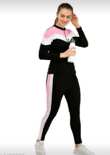 Without Collar Plain Ladies Tracksuit, Size : M, XL, XXL