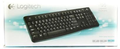 Logitech Computer Keyboard, Packaging Type : Black