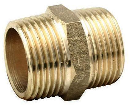Coated Brass Hexagon Nipple, Feature : Shocked Resistance