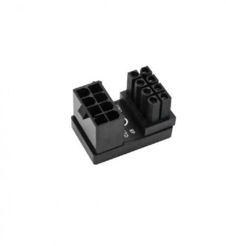 8Pin Female To 8pin Male 180 Degree Angled Power Adapter