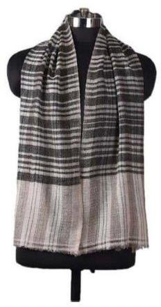 Wool Check Scarf, Length : 2 Meter