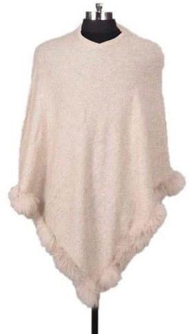 Plain Woolen Poncho, Size : XL, XXL