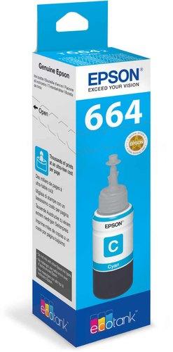 Epson 664 Cyan Cartridge Ink, Packaging Type : Box