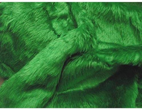 Plain Hi Pile Fabric, Color : Green